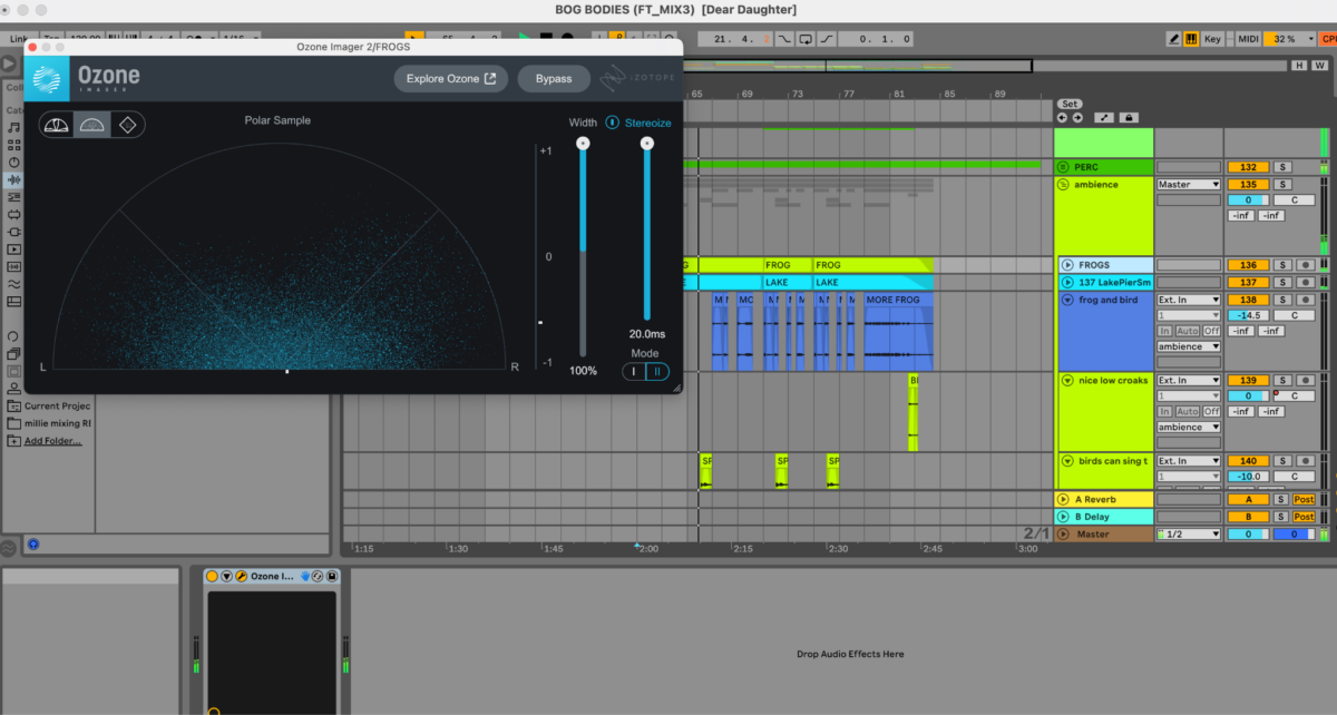 Ultra-wide imaging helps give a “setting” to the song