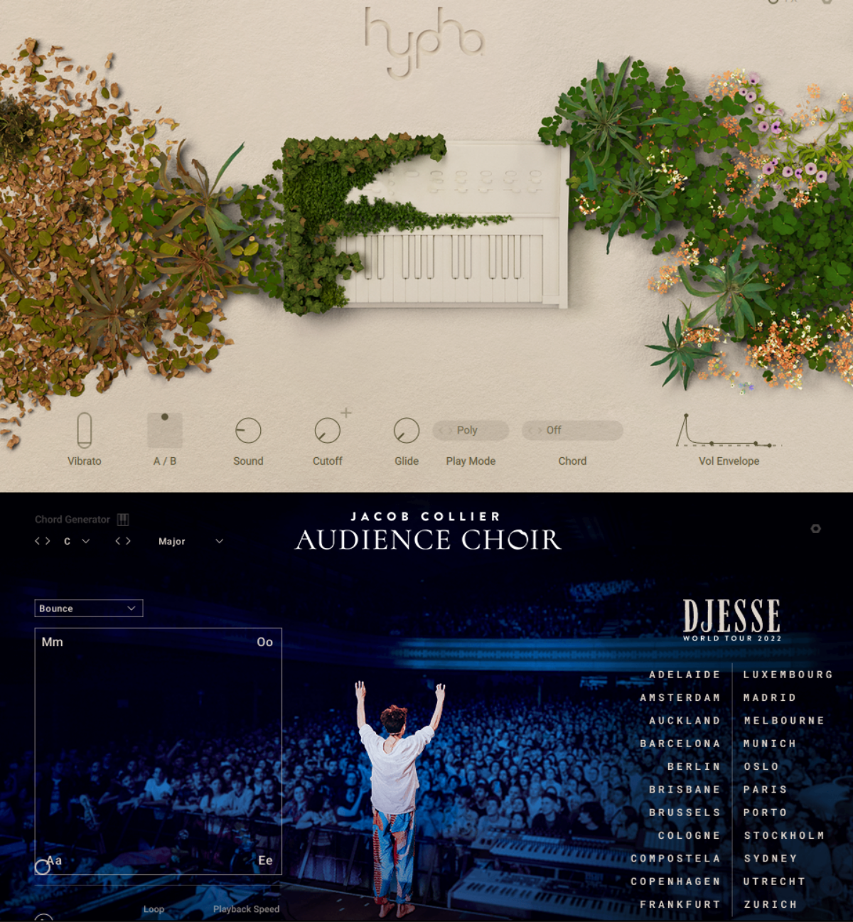 A synthetic keys pluck paired with a light vocal chant gets the best of both worlds