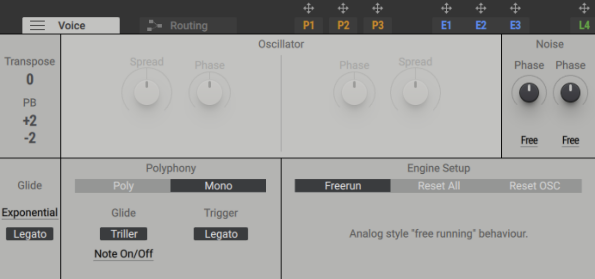 Setting Polyphony to Mono
