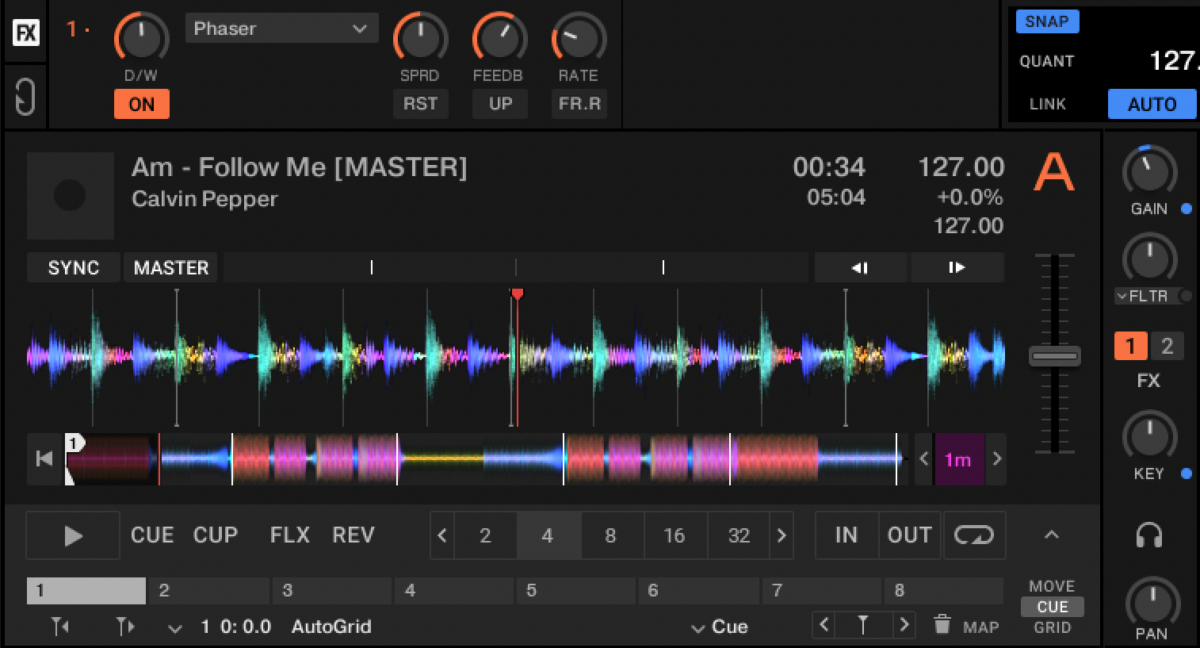 Phaser effect in Traktor Pro