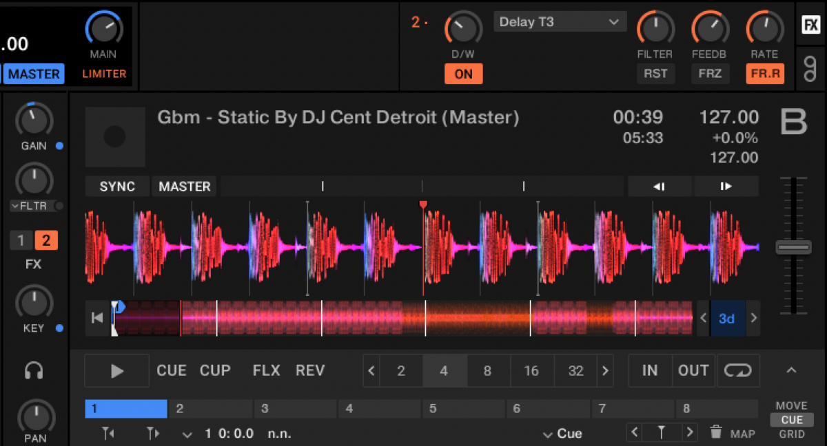 Delay T3 in Traktor Pro