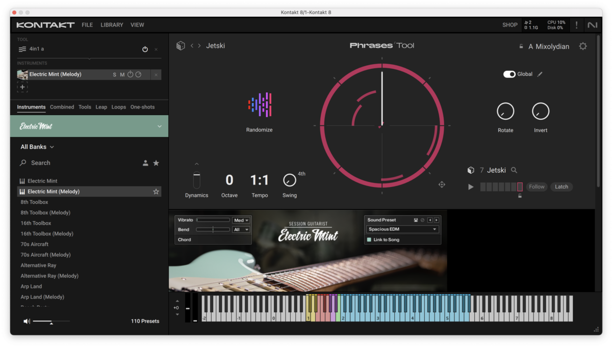 Phrases tool in Kontakt
