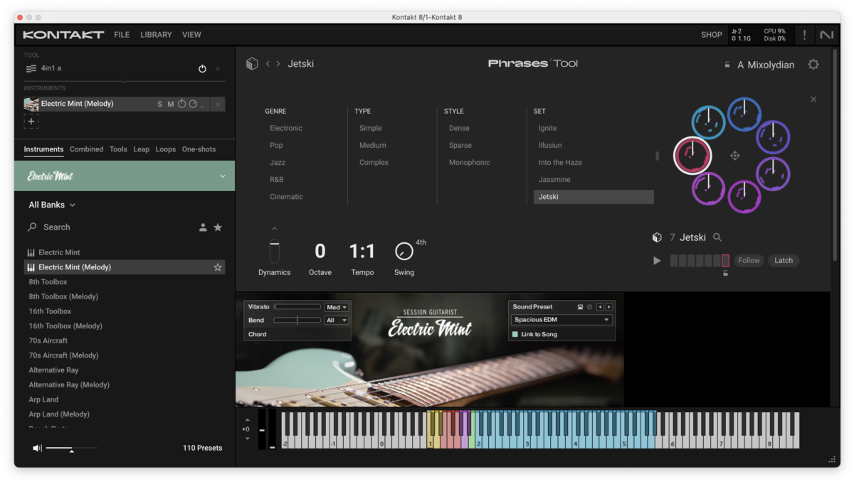 Expanding on the Phrases tool in Kontakt to create a simple loop