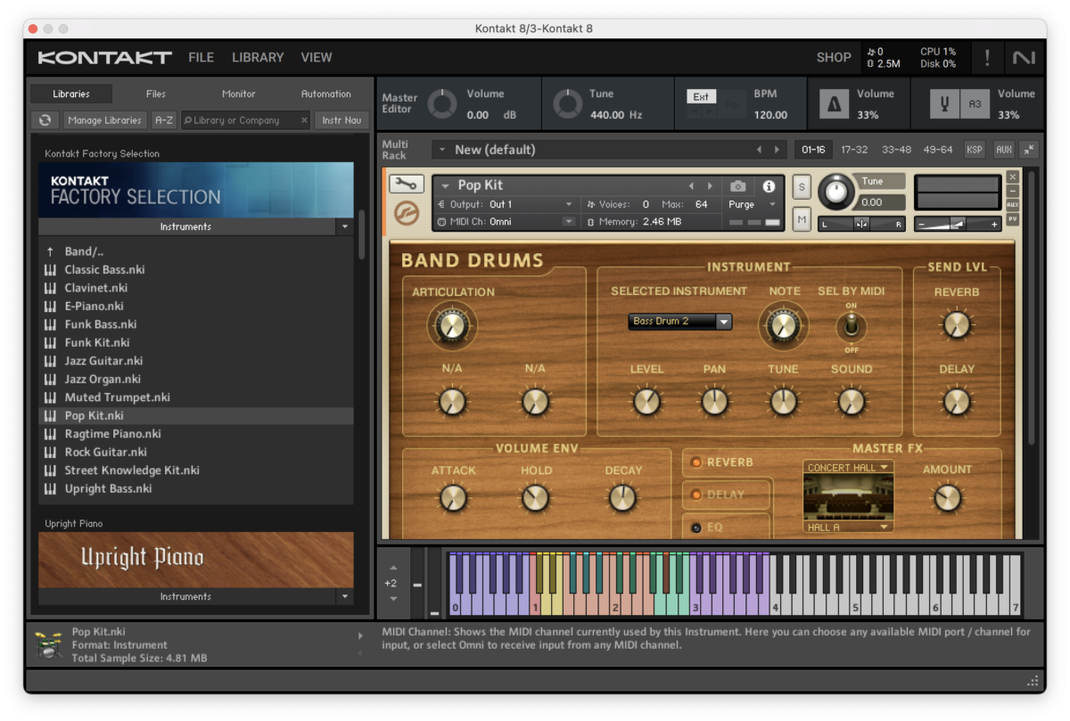 Kontakt Factory Selection