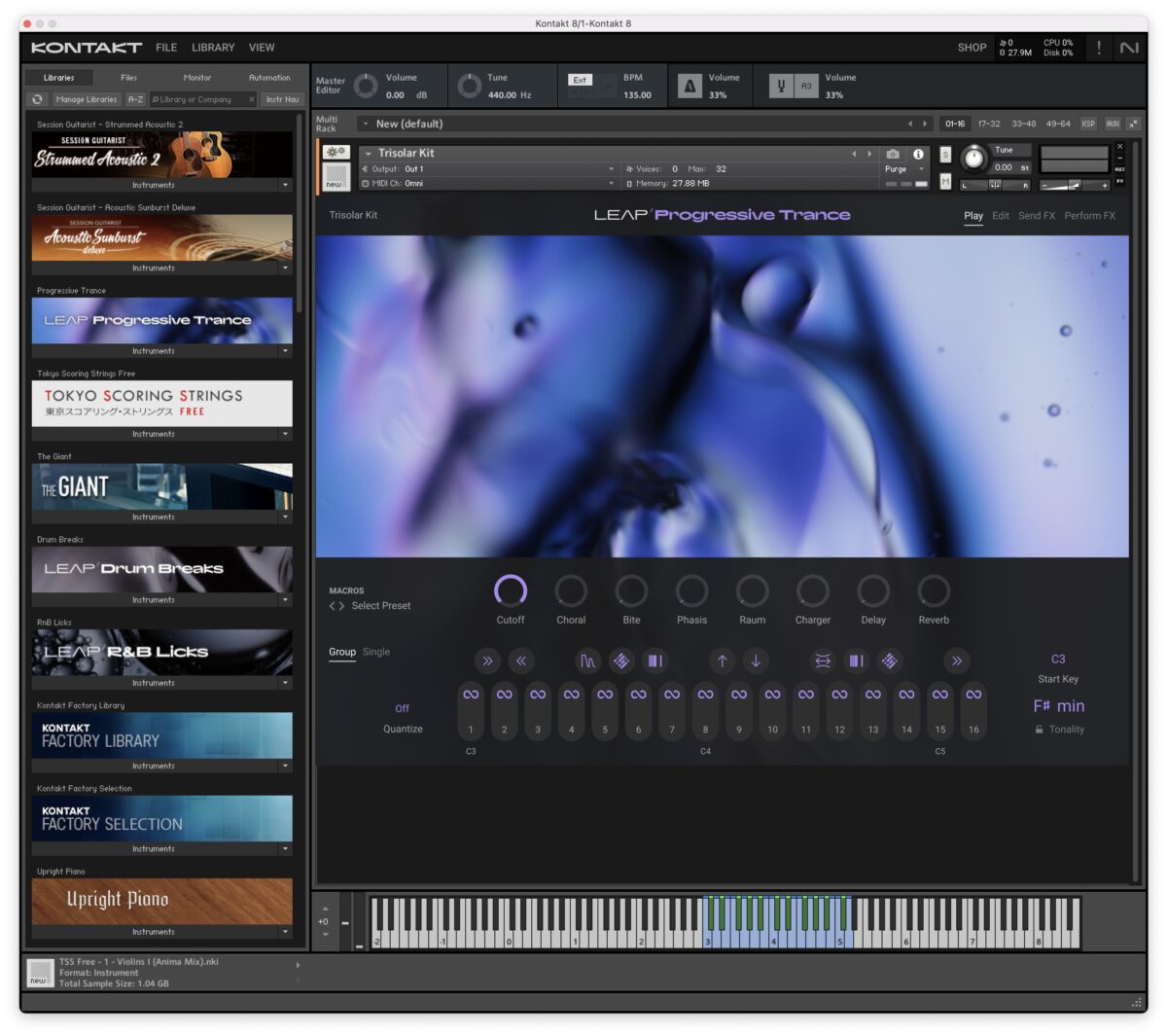 Easily create musical ideas with Leap in Kontakt