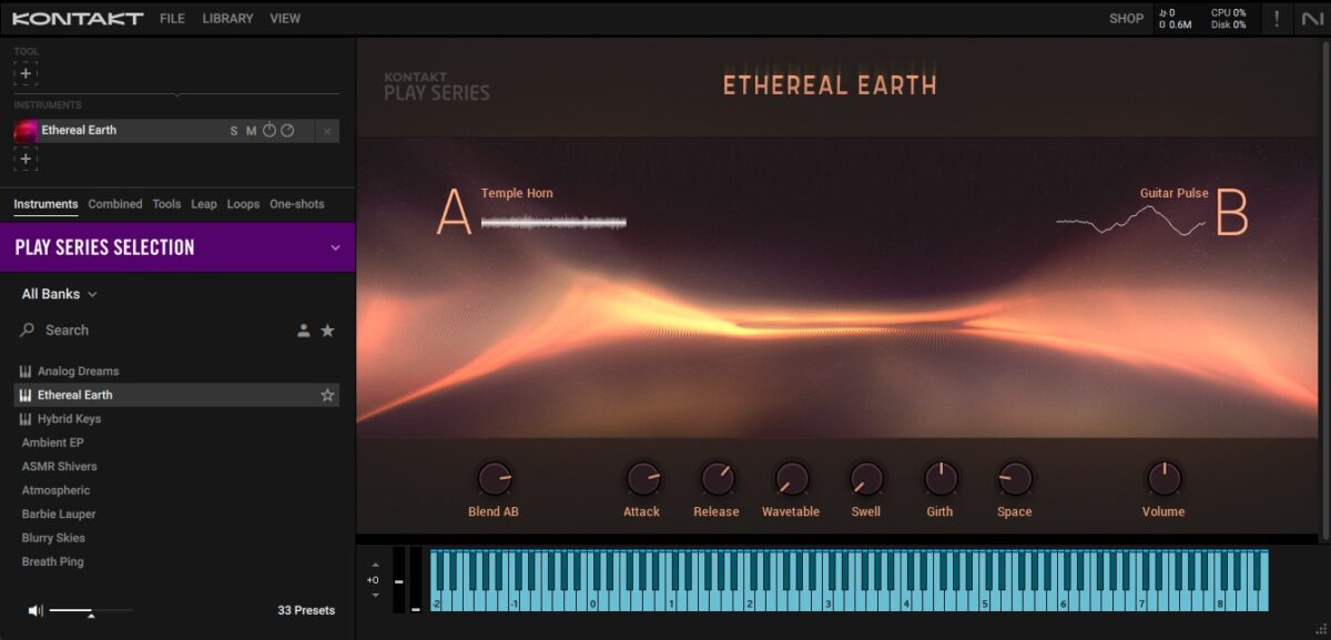 The macro controls available on Play Series instruments allow for broad sweeps of creative modulation.
