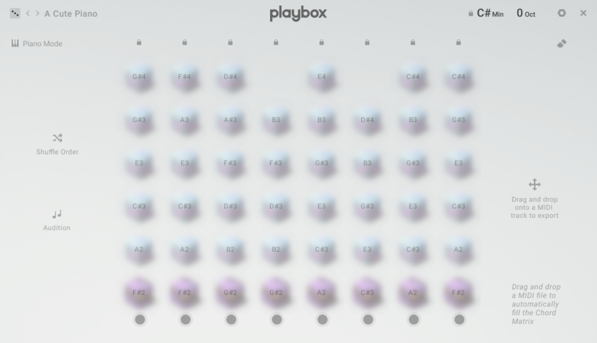 The Chords page