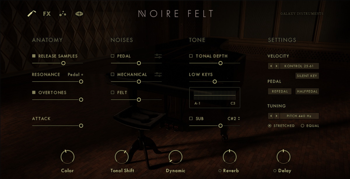 The Piano Edit Page