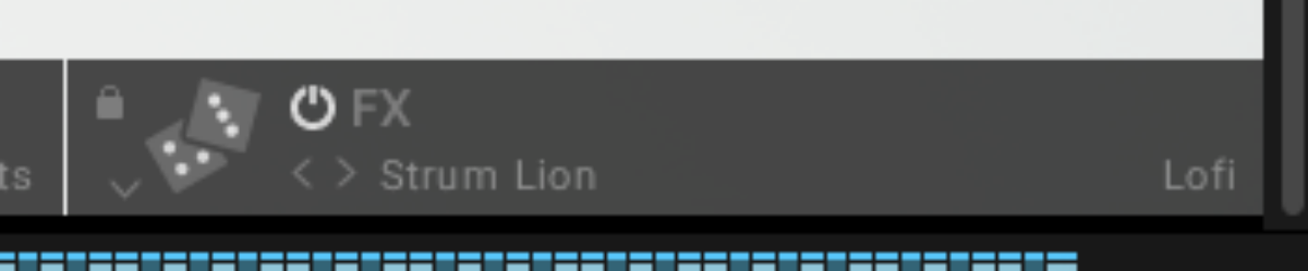 The FX page button