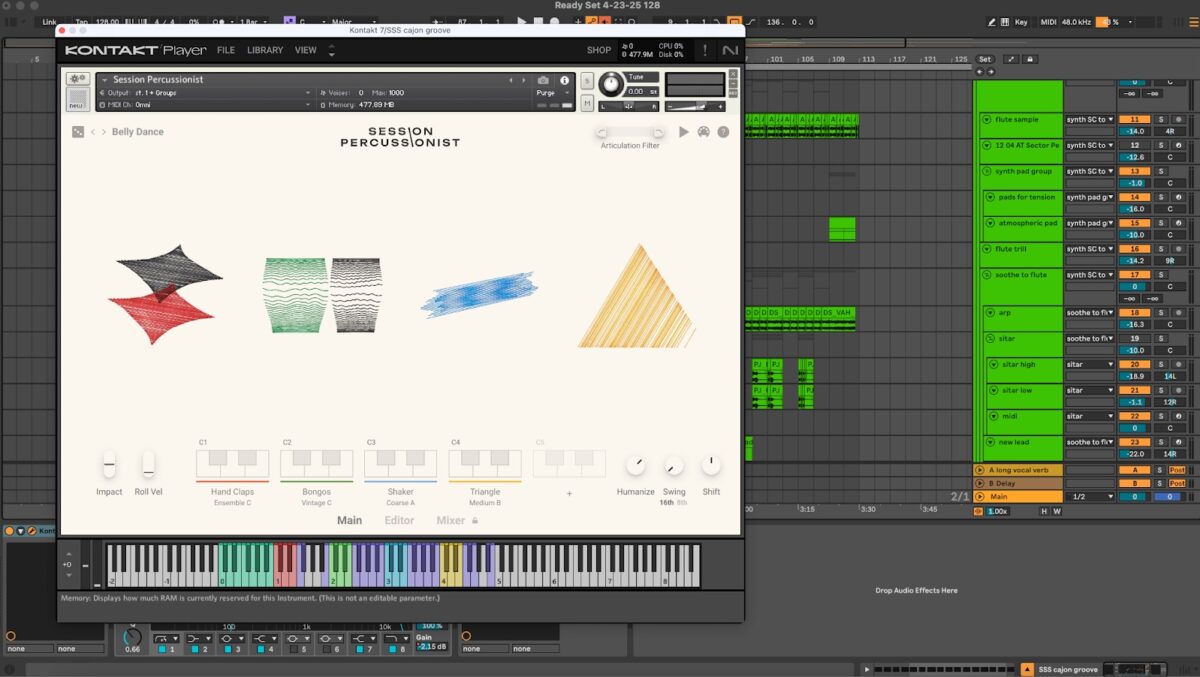 Resampling with Session Percussionist in Kontakt