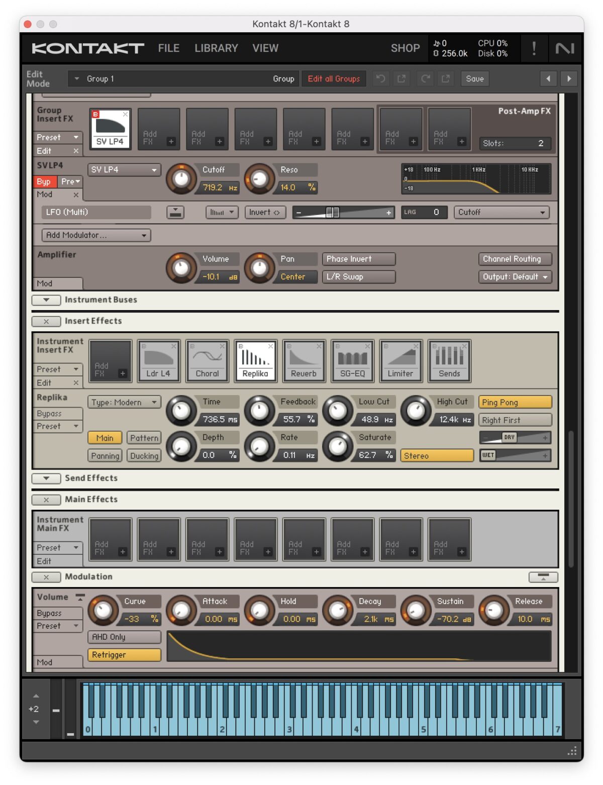 Kontakt Modulation section