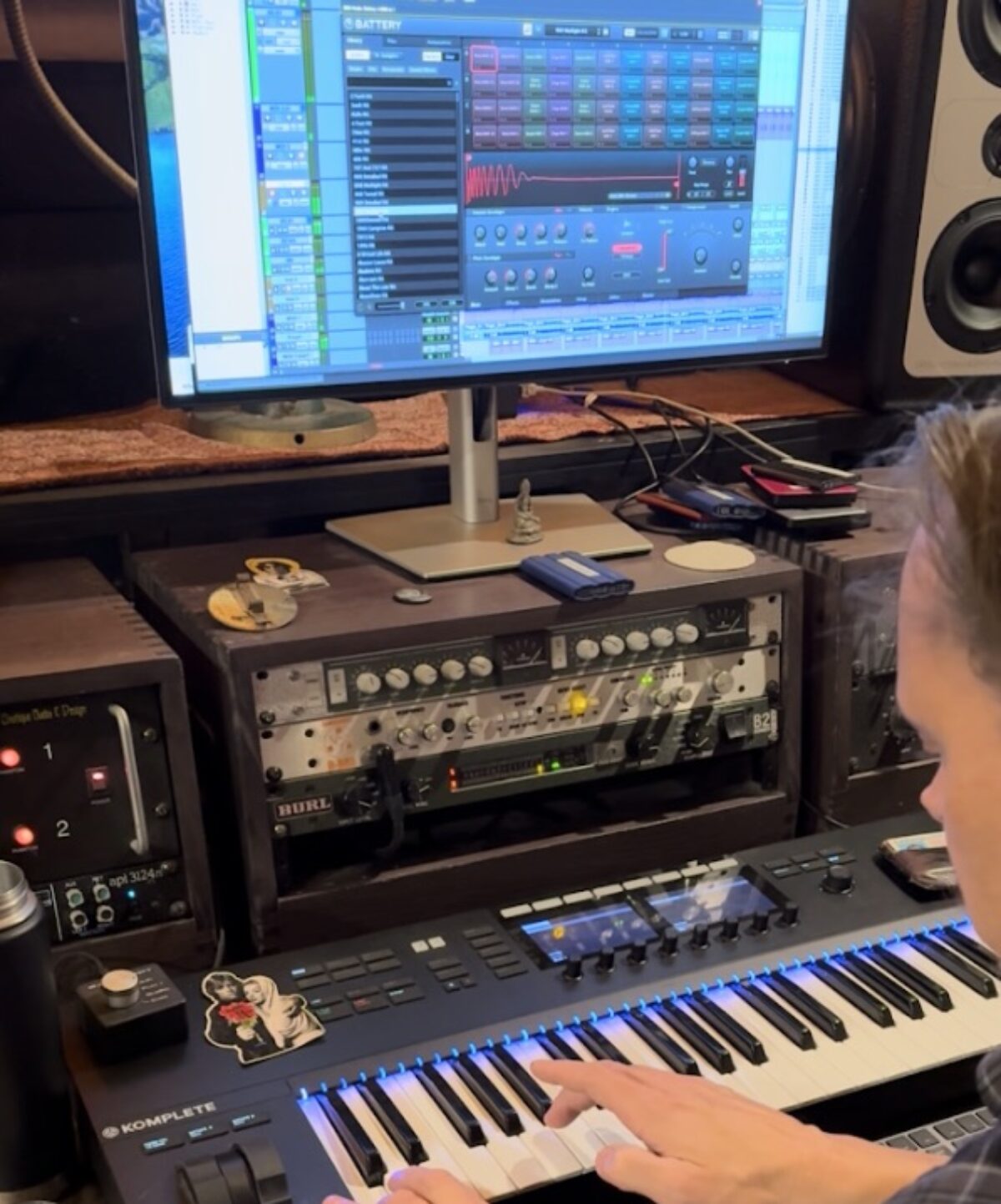 ASHRR using Battery and Komplete keyboard in a session