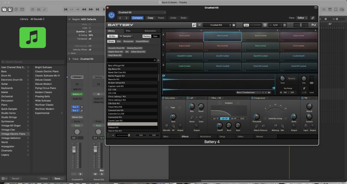 Choosing the right sound at the beginning is important
