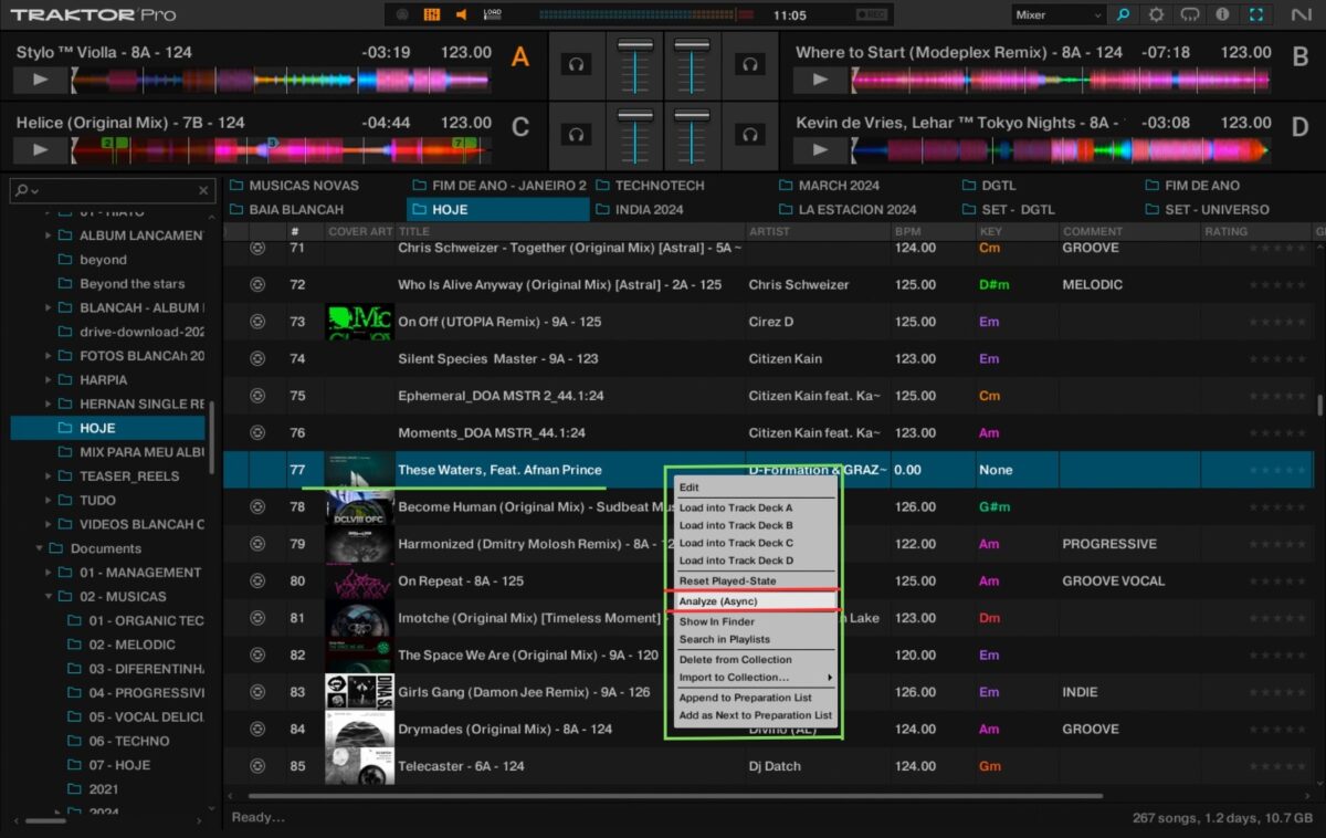 Tip from BLANCAh: Run a key and BPM analysis to keep your mixes smooth and harmoniously aligned.