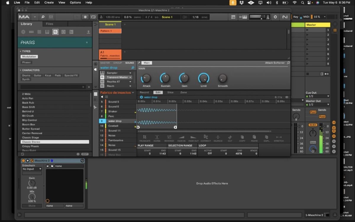 Sampler in Maschine