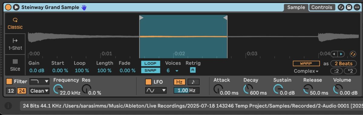 sample in simpler