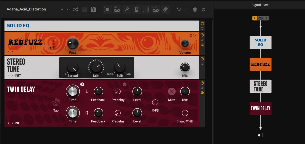 Using distortion in Guitar Rig