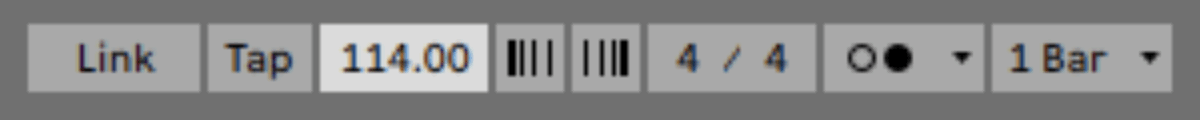 setting the project tempo