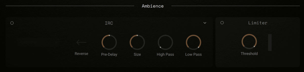 Turning off the Ambience effect