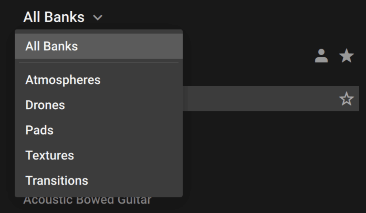 Selecting A Preset Type