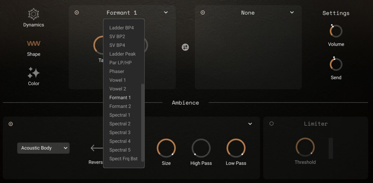 Changing the Shape mode