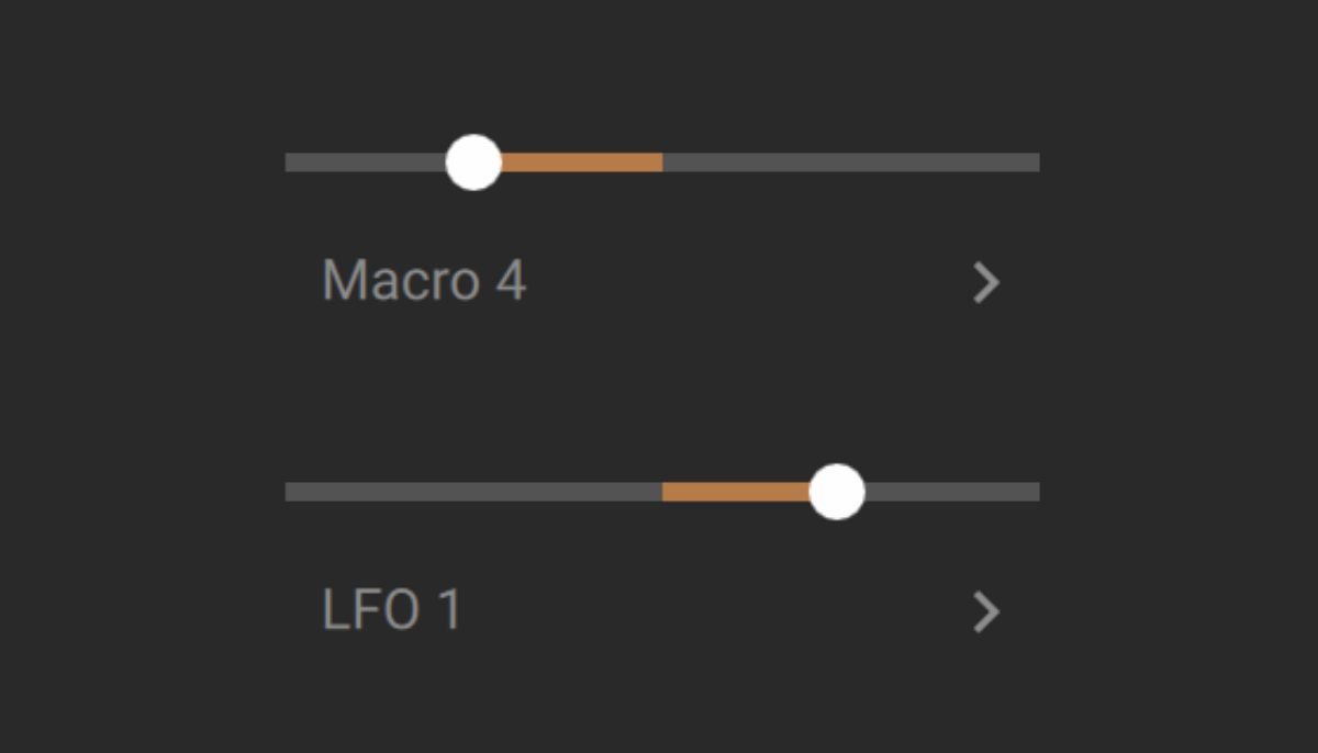 Setting a modulation source and amount