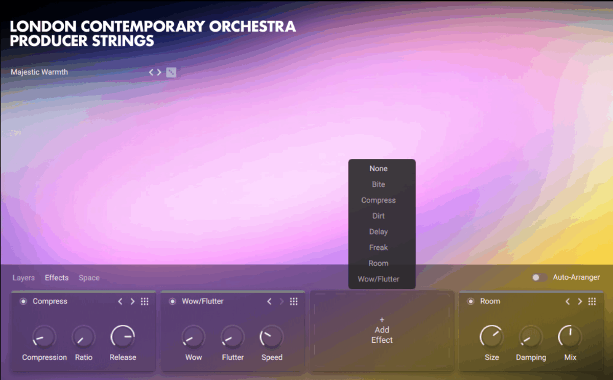 The Effects Tab in LCO Producer Strings