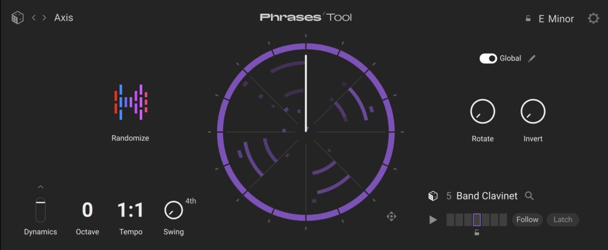 Use Phrases to get melodic ideas down quickly