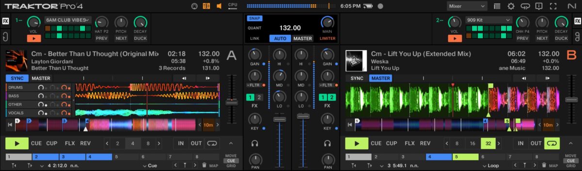 Creating a live remix in Traktor Pro 4