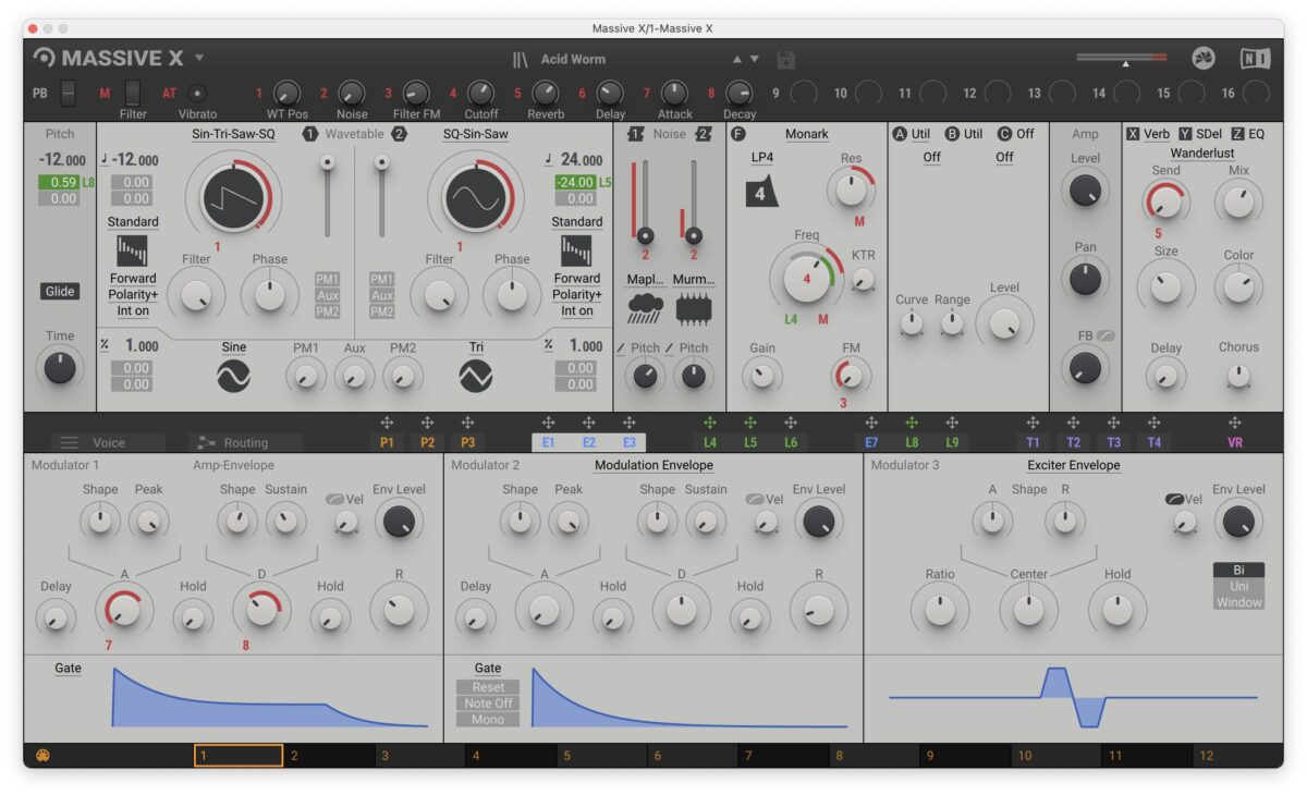Massive X has a powerful engine and is capable of rivaling analog synthesizers.