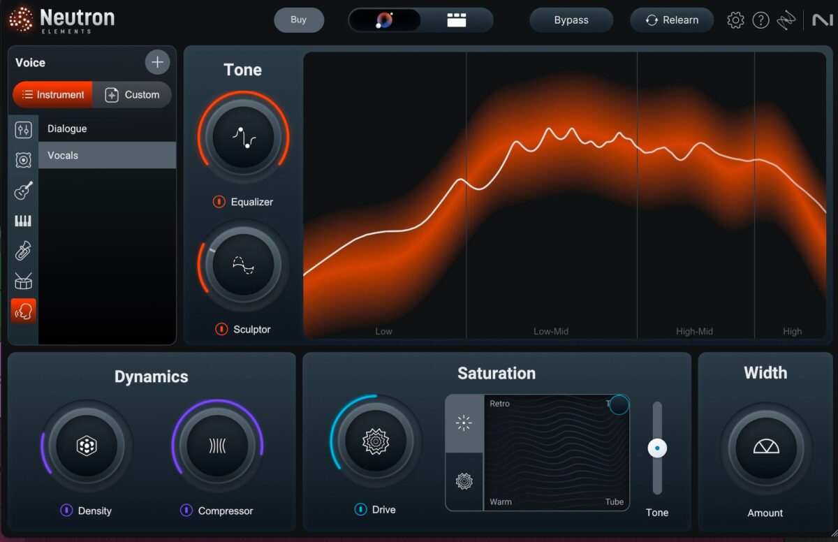 Neutron 5’s Mix Assistant window