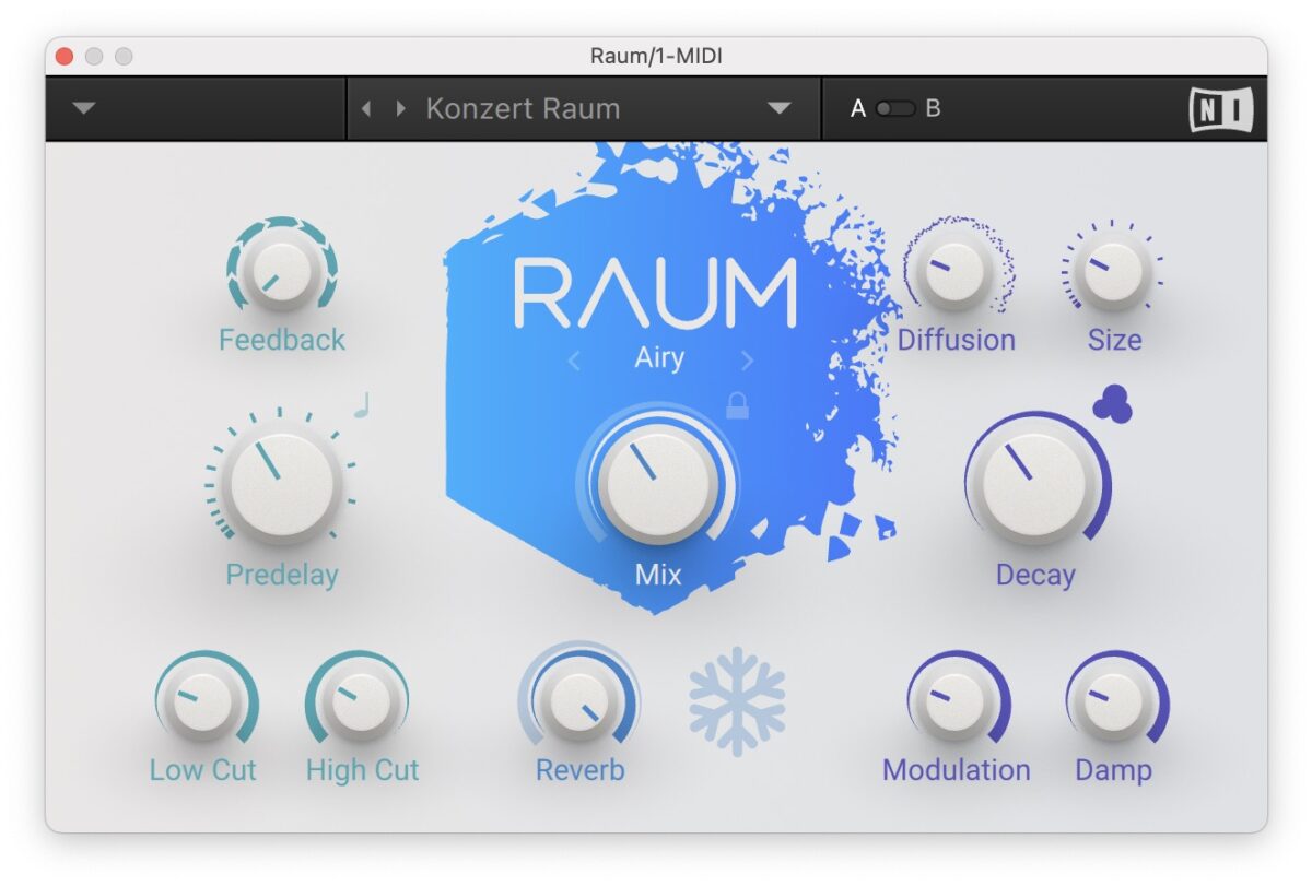 Raum is a perfect replacement for a reverb unit