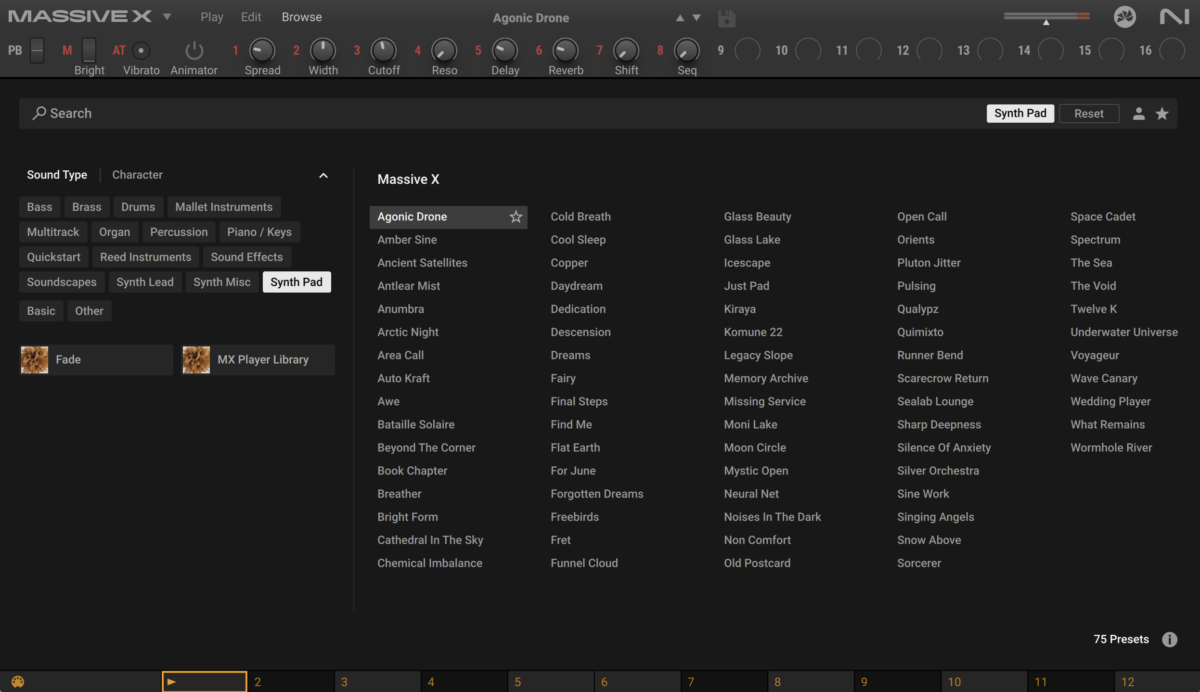 The Agonic Drone preset