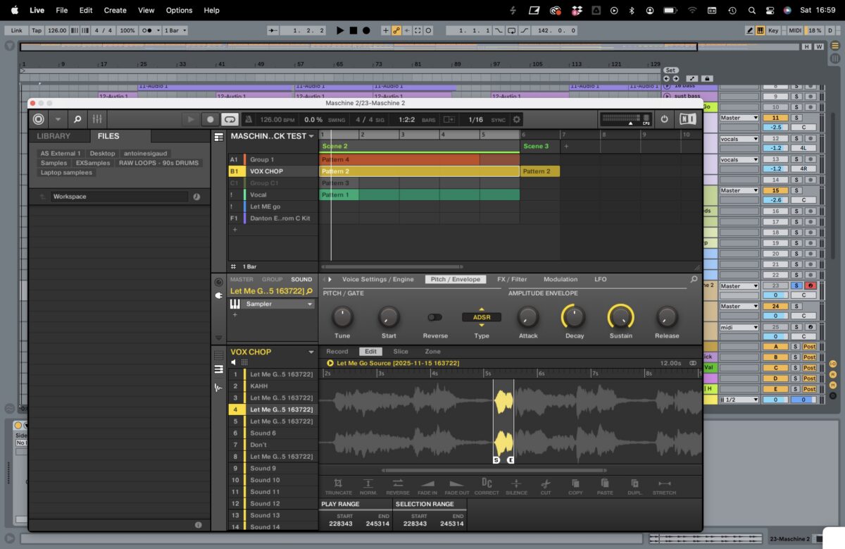 Sample Editor in Maschine