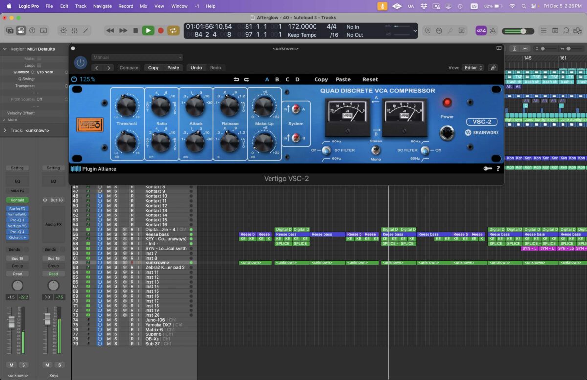 The Midnight using Vertigo VSC-2 in a session