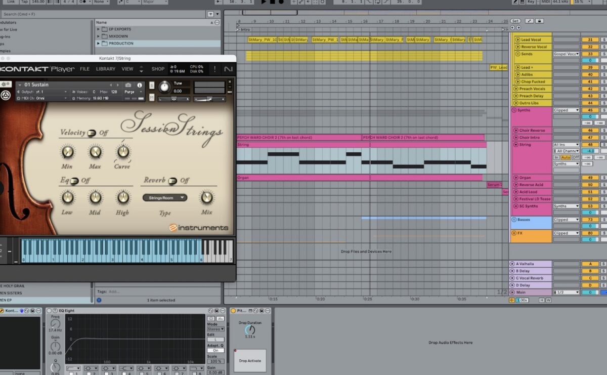 St. Mary using Session Strings