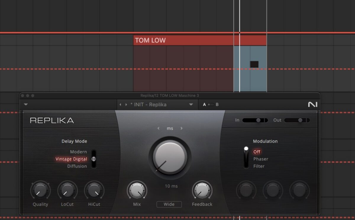 Allowing my tom to be wider with a very short delay